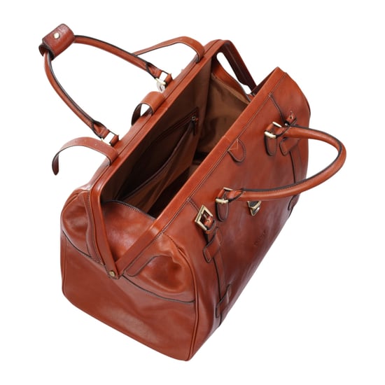 Reisetasche aus echtem Leder in Hellbraun, Vintage-Stil, für Reisen und Sport – Windsor - Image 5