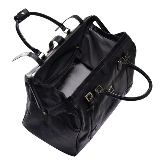 Reisetasche aus echtem Leder, schwarz, Vintage-Stil, für Reisen und Sport – Windsor - Image 6