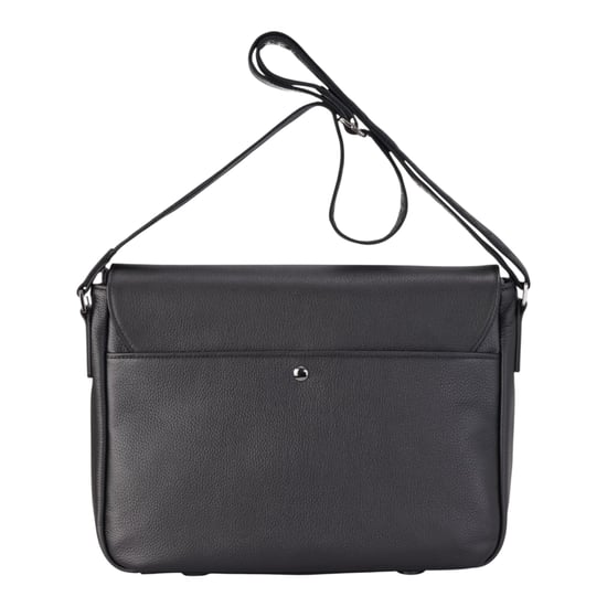Echtes Leder Schwarz Laptoptasche Reise Arbeitstasche Messenger Satchel - Camden - Image 3