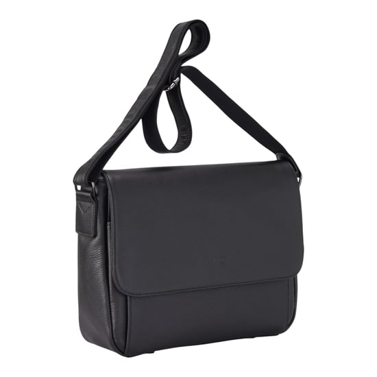 Echtes Leder Schwarz Laptoptasche Reise Arbeitstasche Messenger Satchel - Camden - Image 4