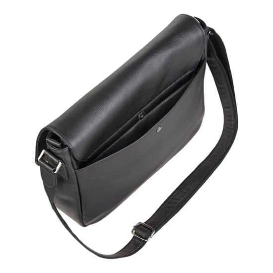 Echtes Leder Schwarz Laptoptasche Reise Arbeitstasche Messenger Satchel - Camden - Image 5