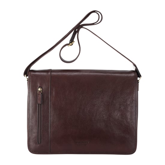 Braune Laptoptasche aus echtem Leder – Astor - Image 1