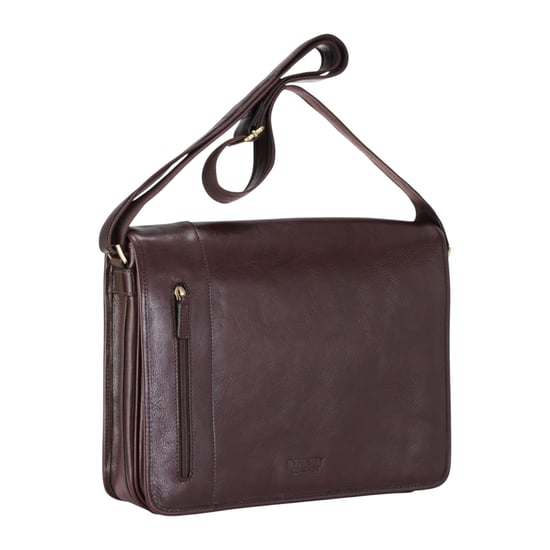 Braune Laptoptasche aus echtem Leder – Astor - Image 3