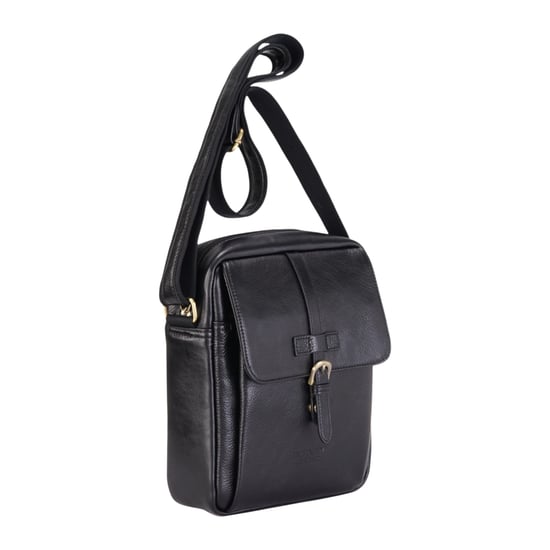 Schwarze Vintage-Umhängetasche aus echtem Leder – Ashby - Image 3