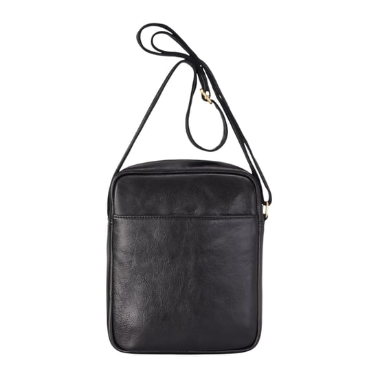 Schwarze Vintage-Umhängetasche aus echtem Leder – Ashby - Image 6