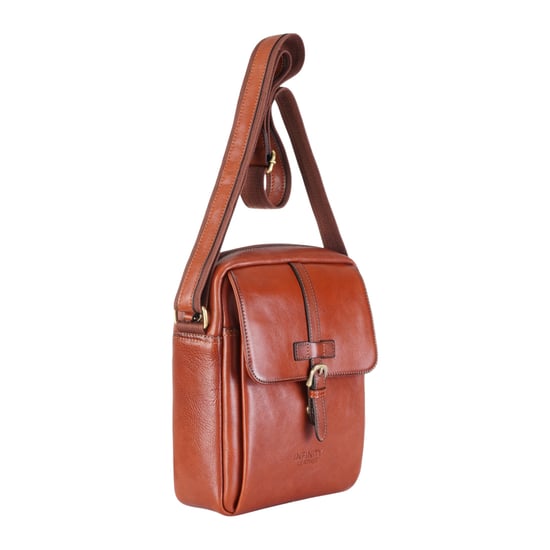 Echtleder Hellbraun Vintage Crossbody Messenger Reisetasche - Ashby - Image 3
