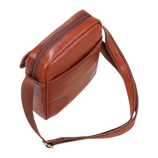 Echtleder Hellbraun Vintage Crossbody Messenger Reisetasche - Ashby - Image 4