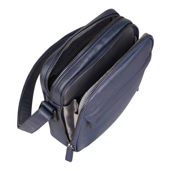 Echtes Leder Navy Vintage Messenger Crossbody Reisetasche - Hawthrone - Image 6