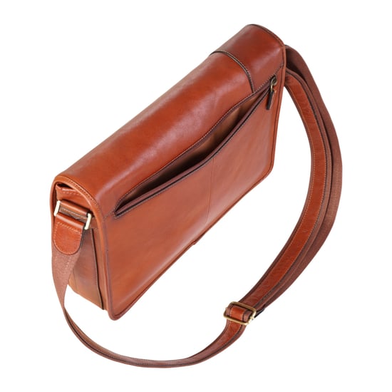 Laptoptasche aus echtem Leder in Hellbraun - Astor - Image 3