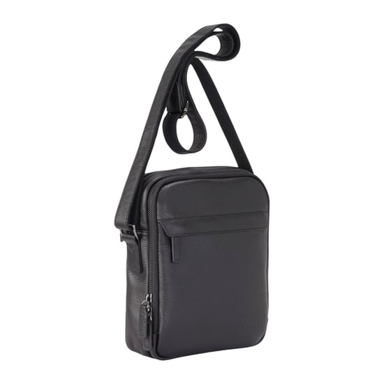 Echtes Leder Schwarz Vintage Messenger Crossbody Reisetasche - Hawthrone - Image 3