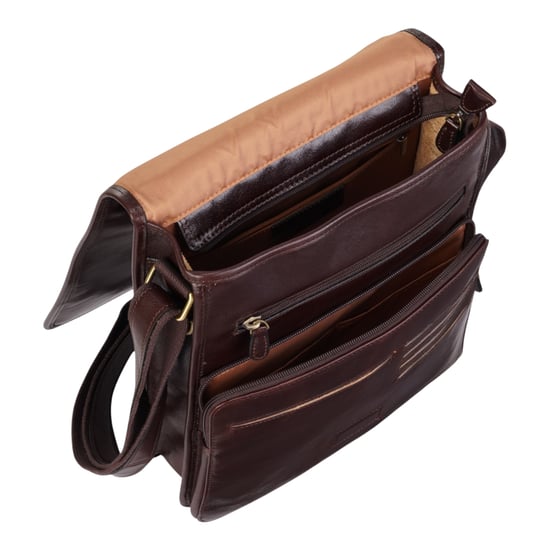 Leder Vintage Braun Messenger Schulter Crossbody Reise Business Tasche - Ranger - Image 6