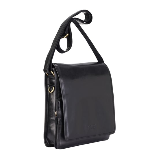 Leder Vintage Schwarz Messenger Schulter Crossbody Reise Business Tasche - Ranger - Image 3