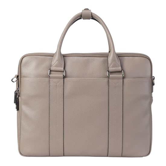 Echtes Leder Grau Laptop Business Aktentasche Büro Arbeit Reisetasche - Sutton - Image 4