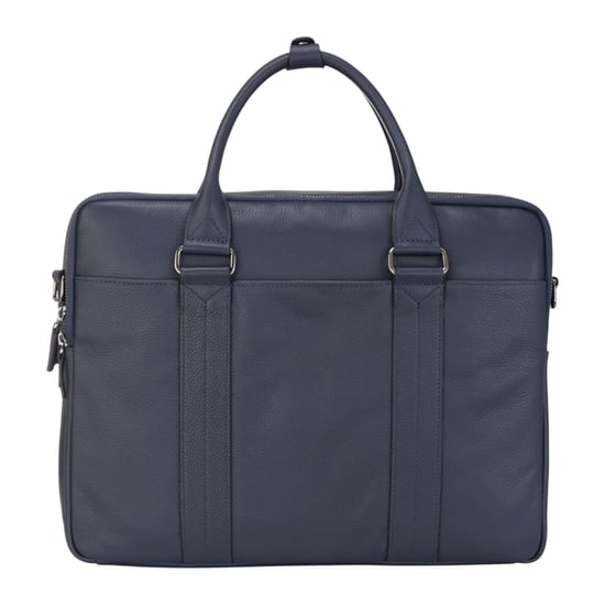 Echtes Leder Marineblau Laptop Business Aktentasche Büro Arbeit Reisetasche - Sutton - Image 4
