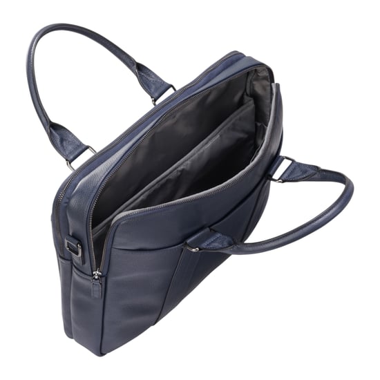 Echtes Leder Marineblau Laptop Business Aktentasche Büro Arbeit Reisetasche - Sutton - Image 5