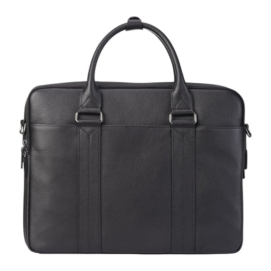Echtes Leder Schwarz Laptop Business Aktentasche Büro Arbeit Reisetasche - Sutton - Image 4