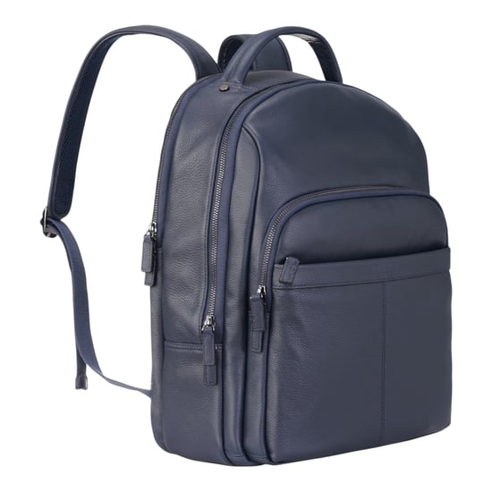 Echtleder Marineblau Vintage Rucksack Laptoptasche Reiserucksack - Capri - Image 3