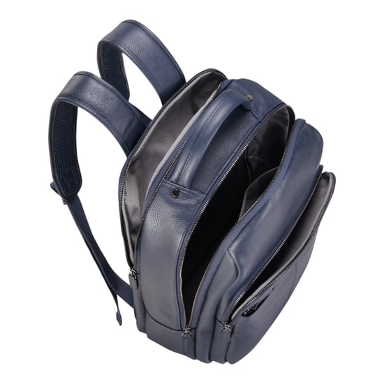 Echtleder Marineblau Vintage Rucksack Laptoptasche Reiserucksack - Capri - Image 4