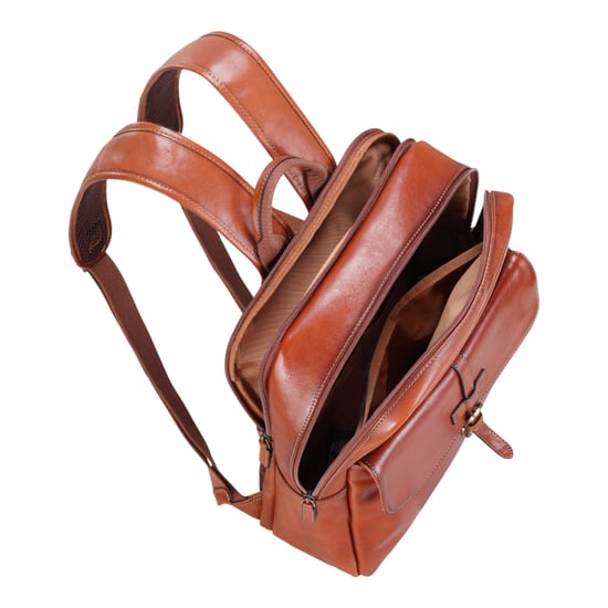 Echtleder Braun Vintage Laptop Rucksack Reisetasche - Cove - Image 4