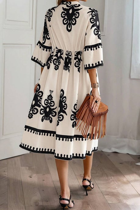 Blumendruck Midi Kleid - Image 2