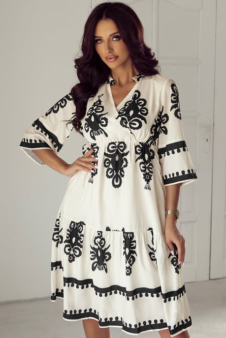 Blumendruck Midi Kleid - Image 3