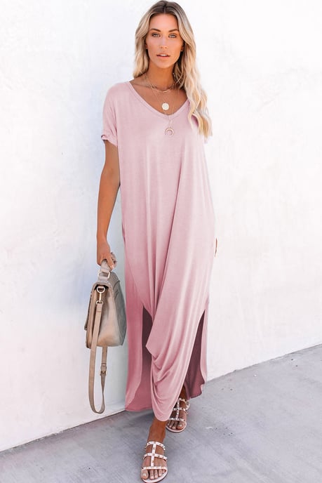 Maxikleid mit seitlichen Schlitzen und Taschen - Image 2