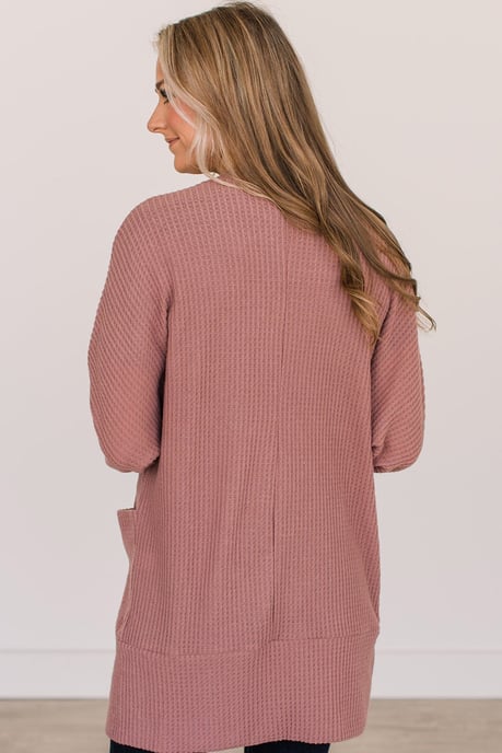 Waffelstrickcardigan im entspannten Schnitt - Image 2