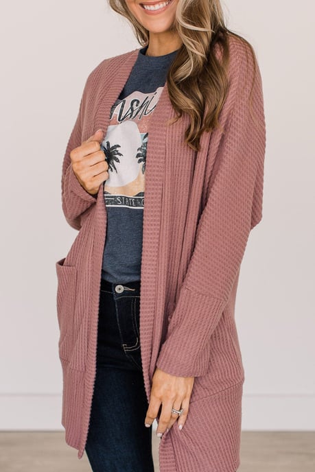 Waffelstrickcardigan im entspannten Schnitt - Image 3