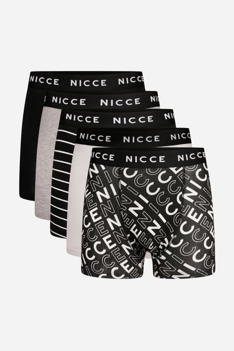 Multi 5er-Pack Baumwollreiche Boxershorts mit Logo-Bund und abwechslungsreichen Designs - Image 1