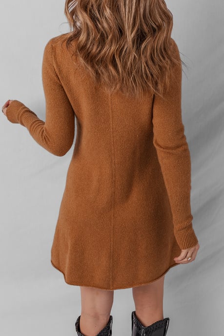 Strick A-Linien Langarmkleid - Image 2