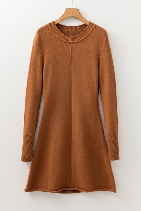 Strick A-Linien Langarmkleid - Image 6