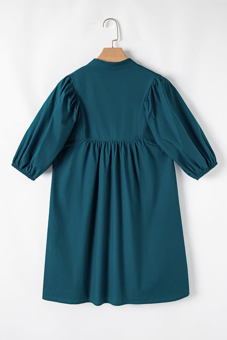 Mini Kleid V-Ausschnitt 34 Ärmel - Image 5