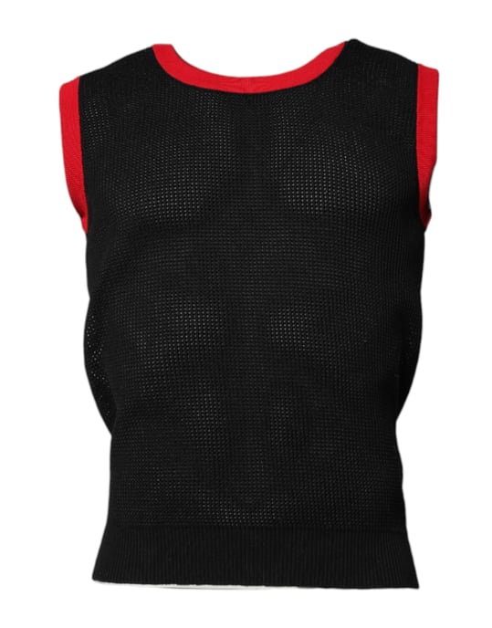 Strick ärmelloser Pullover - Image 2