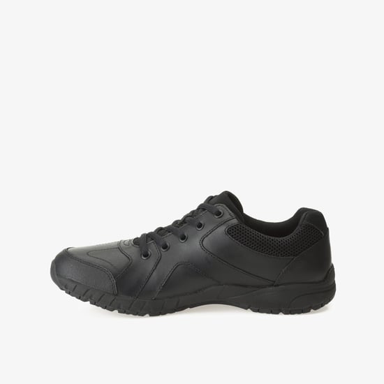 Air NorfolkSnr schwarze Leder Schuhe - Image 2
