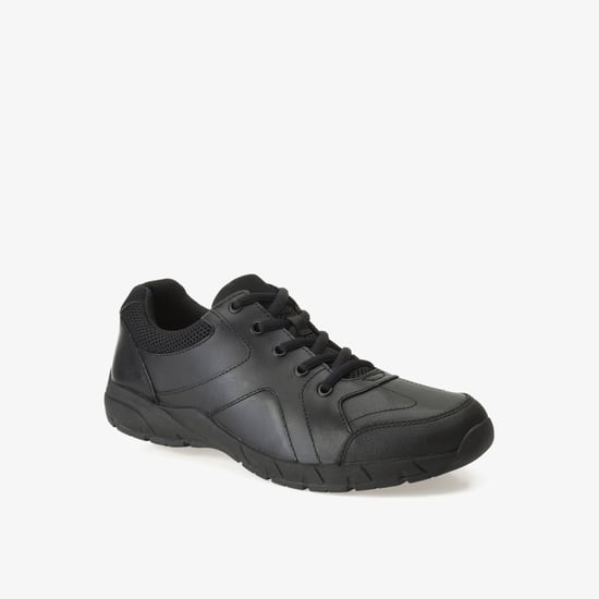 Air NorfolkSnr schwarze Leder Schuhe - Image 3