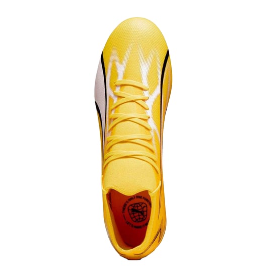 Puma - "Ultra Match" Fußball-Stiefel für Herren/Damen Unisex (Kräftiges Gelb/Schwarz/Puma Weiß) - Image 4
