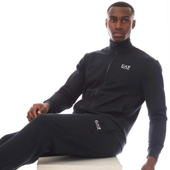 Emporio Armani - Trainingsanzug Durchgehender Reißverschluss für Herren (Marineblau) - Image 4