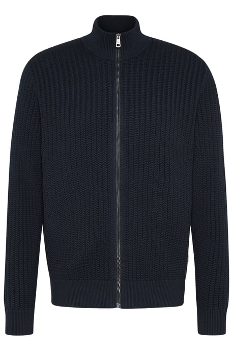 Bugatti Herren Strickjacke mit einem Materialmix - Image 3