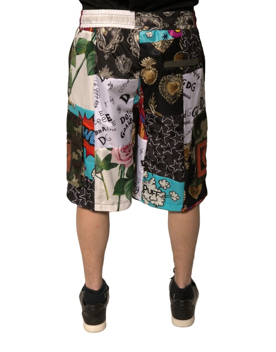 Patchwork-Shorts Multicolor-Stil - Image 4