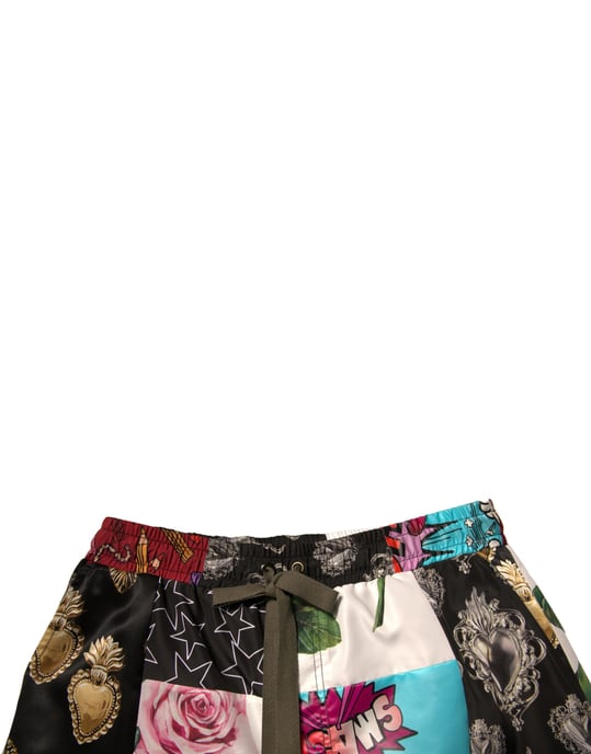 Patchwork-Shorts Multicolor-Stil - Image 5