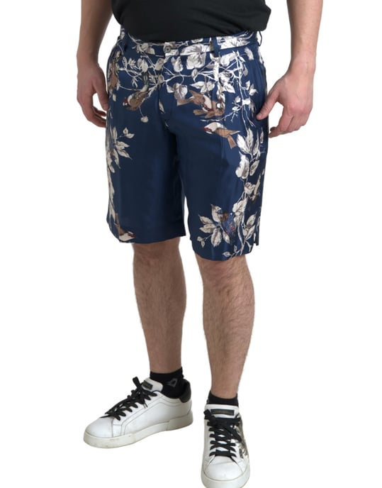 Vogelprint-Seidenshorts - Image 4