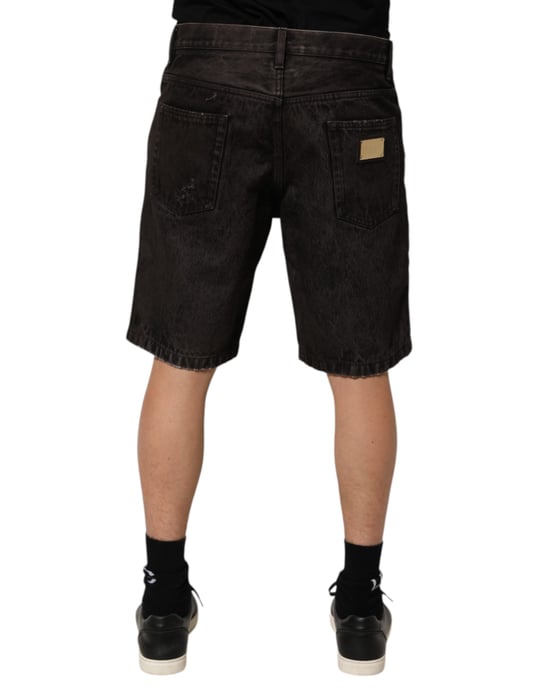 Abgewetzte Ripped Jeansshorts - Image 4