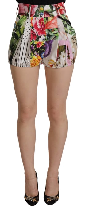 Blumen-Patchwork-Shorts im Relaxed Fit - Image 1
