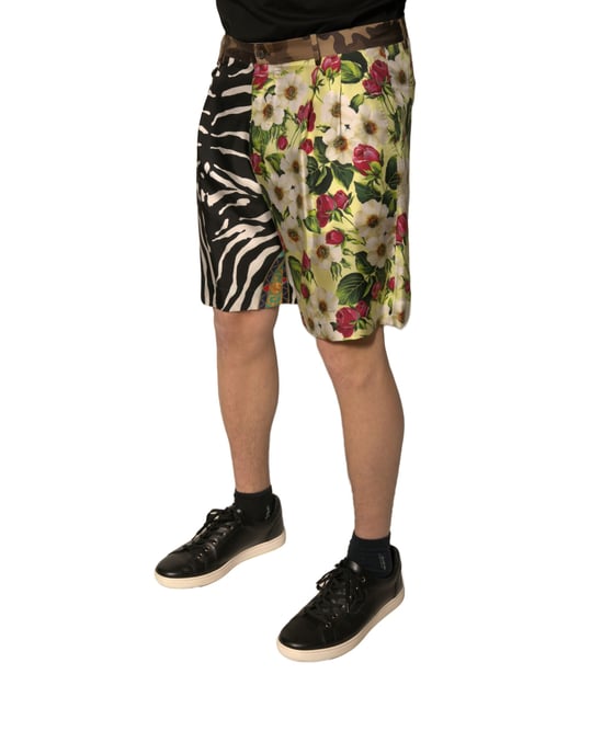 Sommer Shorts mit floralem Zebra-Muster - Image 3