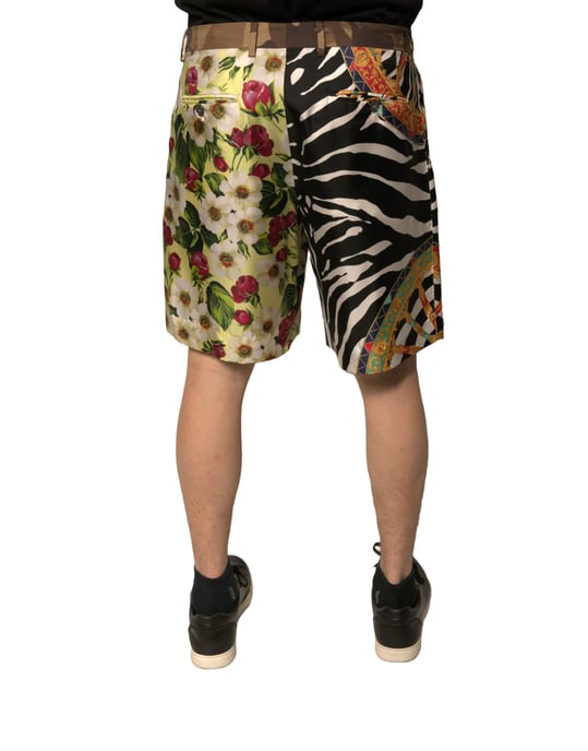 Sommer Shorts mit floralem Zebra-Muster - Image 4