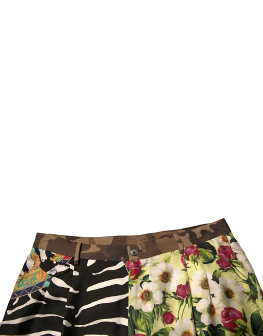 Sommer Shorts mit floralem Zebra-Muster - Image 5