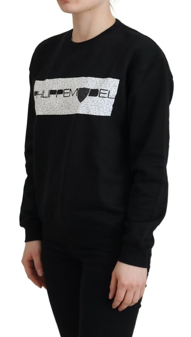Schwarzes Sweatshirt mit grafischem Druck - Image 2