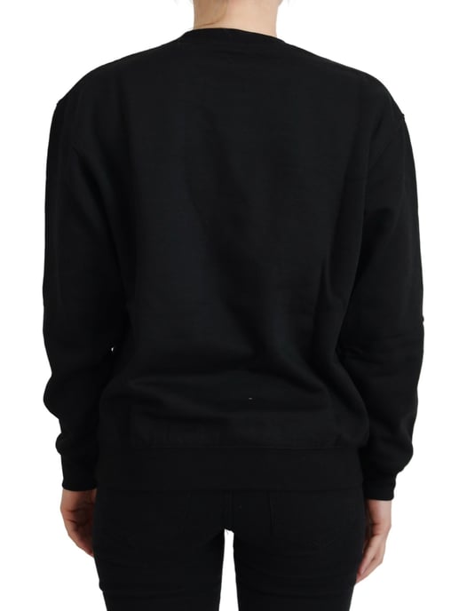 Schwarzes Sweatshirt mit grafischem Druck - Image 3