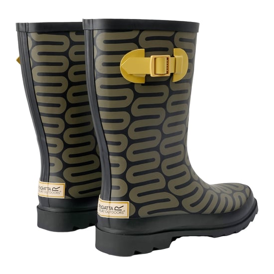 Regatta - Damen Gummistiefel "Orla Kiely", Regenwolke (Oliv) - Image 2