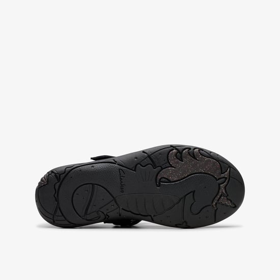 Relda Spark Kinder Schwarz Leder Schuhe - Image 3